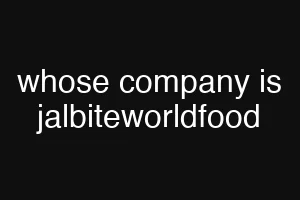 whose company is jalbiteworldfood